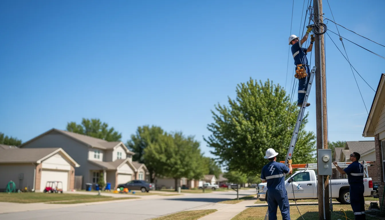 Residential electrician providing installation services in Chambers, AZ
